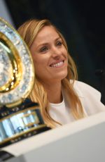 ANGELIQUE KERBER at a Press Conference in Stuttgart 07/17/2018