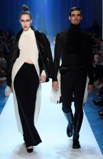 ANNA CLEVELAND at Jean Paul Gaultier Runway Show at Paris Fashion Week 07/04/2018