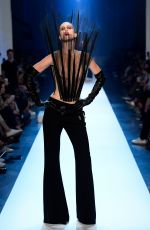 ANNA CLEVELAND at Jean Paul Gaultier Runway Show at Paris Fashion Week 07/04/2018