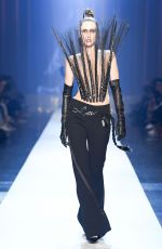 ANNA CLEVELAND at Jean Paul Gaultier Runway Show at Paris Fashion Week 07/04/2018
