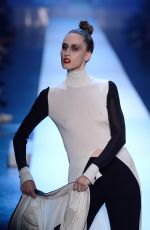 ANNA CLEVELAND at Jean Paul Gaultier Runway Show at Paris Fashion Week 07/04/2018