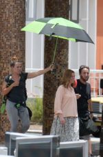 ANNE HATHAWAY on the Set of The Last Thing He Wanted in San Juan 07/02/2018