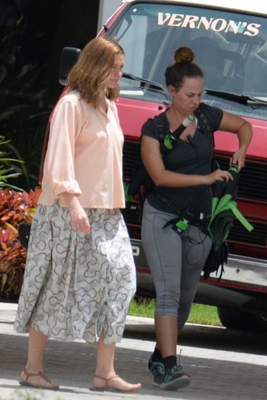 ANNE HATHAWAY on the Set of The Last Thing He Wanted in San Juan 07/02/2018