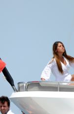 Antonella Roccuzzo At A Yacht In Sevilla Hawtcelebs