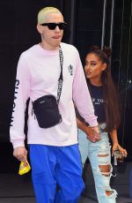 ARIANA GRANDE and Pete Davidson Heading to Her Concert in New York 07/11/2018