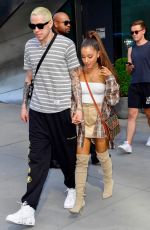 ARIANA GRANDE and Pete Davidson Shopping at Barney