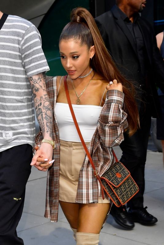 ARIANA GRANDE and Pete Davidson Shopping at Barney