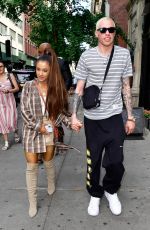 ARIANA GRANDE and Pete Davidson Shopping at Barney