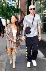 ARIANA GRANDE and Pete Davidson Shopping at Barney
