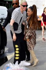 ARIANA GRANDE and Pete Davidson Shopping at Barney