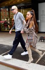 ARIANA GRANDE and Pete Davidson Shopping at Barney