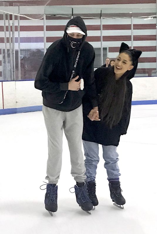 ARIANA GRANDE Out Ice Skating in New York 07/06/2018