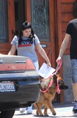 ARIEL WINTER and Levi Meaden Out with Their Dogs in Los Angeles 07/03/2018