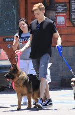 ARIEL WINTER and Levi Meaden Out with Their Dogs in Los Angeles 07/03/2018