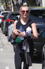 ASHLEE SIMPSON Leaves a Gym in Studio City 07/19/2018