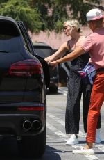 ASHLEE SIMPSON Out in Los Angeles 07/19/2018