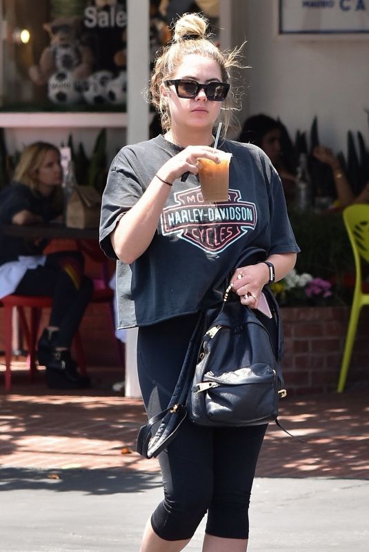 ASHLEY BENSON Out in Los Angeles 07/16/2018
