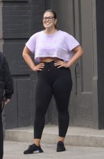 ASHLEY GRAHAM and Justin Ervin Work Out at Dogpound Gym in New York 07/24/2018