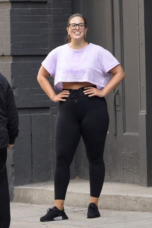 ASHLEY GRAHAM and Justin Ervin Work Out at Dogpound Gym in New York 07/24/2018