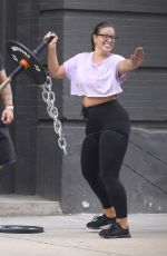 ASHLEY GRAHAM and Justin Ervin Work Out at Dogpound Gym in New York 07/24/2018