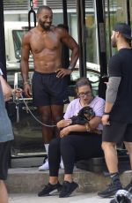 ASHLEY GRAHAM and Justin Ervin Work Out at Dogpound Gym in New York 07/24/2018