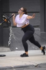 ASHLEY GRAHAM and Justin Ervin Work Out at Dogpound Gym in New York 07/24/2018