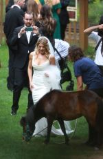 ASHLEY GREENE and Paul Khoury at Their Wedding Reception in San Jose 07/07/2018