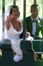ASHLEY GREENE and Paul Khoury at Their Wedding Reception in San Jose 07/07/2018