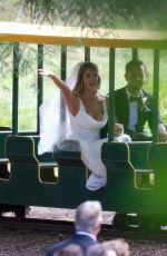 ASHLEY GREENE and Paul Khoury at Their Wedding Reception in San Jose 07/07/2018