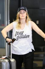 ASHLEY JOHNSON at LAX Airport in Los Angeles 07/11/2018