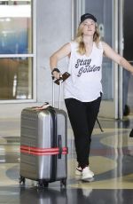 ASHLEY JOHNSON at LAX Airport in Los Angeles 07/11/2018