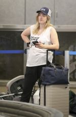 ASHLEY JOHNSON at LAX Airport in Los Angeles 07/11/2018