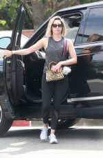 ASHLEY TISDALE Arrives at Saks Fifth Avenue in Beverly Hills 07/09/2018