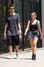 ASHLEY TISDALE in Jeans Shorts Out in Los Angeles 07/14/2018