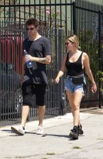 ASHLEY TISDALE in Jeans Shorts Out in Los Angeles 07/14/2018