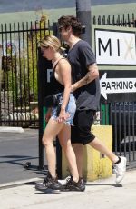 ASHLEY TISDALE in Jeans Shorts Out in Los Angeles 07/14/2018