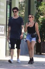 ASHLEY TISDALE in Jeans Shorts Out in Los Angeles 07/14/2018