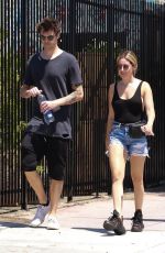 ASHLEY TISDALE in Jeans Shorts Out in Los Angeles 07/14/2018