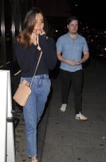AUBREY PLAZA in Jeans at Sexy Fish in Mayfair 07/18/2018