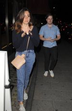 AUBREY PLAZA in Jeans at Sexy Fish in Mayfair 07/18/2018