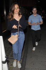AUBREY PLAZA in Jeans at Sexy Fish in Mayfair 07/18/2018