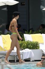 AURORA RAMAZZOTTI in Bikini at a Pool in Miami 07/20/2018