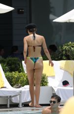 AURORA RAMAZZOTTI in Bikini at a Pool in Miami 07/20/2018