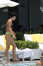 AURORA RAMAZZOTTI in Bikini at a Pool in Miami 07/20/2018