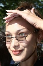 BELLA HADID Arrives at Royal Monceau Hotel in Paris 07/11/2018