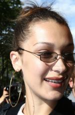 BELLA HADID Arrives at Royal Monceau Hotel in Paris 07/11/2018