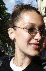 BELLA HADID Arrives at Royal Monceau Hotel in Paris 07/11/2018