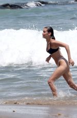 BELLA HADID in Bikini at a Beach in Thousand Oaks 07/10/2018