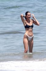 BELLA HADID in Bikini at a Beach in Thousand Oaks 07/10/2018