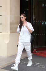 BELLA HADID Leaves Her Hotel in Paris 06/29/2018